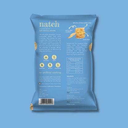 Natch Popped Chips Garlic &amp; Herb (Pack of 3)-Boozlo