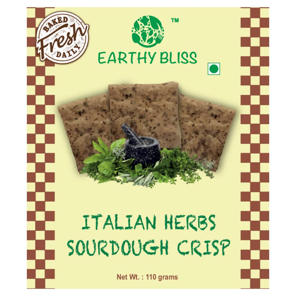 Earthy Bliss Italian Herb Sourdough Crisp-Boozlo