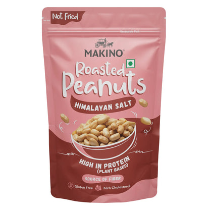 Makino Roasted Peanuts Himalayan Salt - 150gms each (Pack of 4)-Boozlo