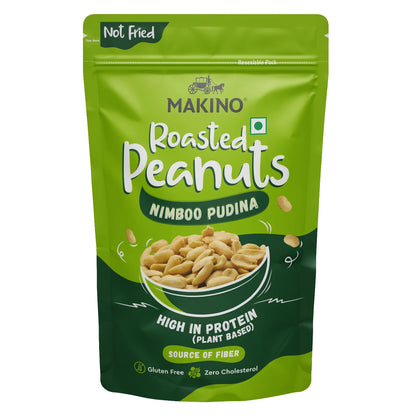 Makino Roasted Peanuts Nimboo Pudina - 150gms each (Pack of 4)-Boozlo