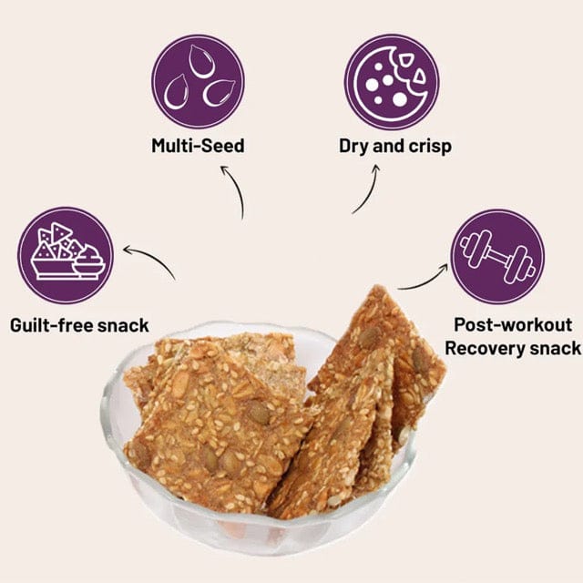 Prime Foods Nordic Multi Seed Healthy Crackers - 80gms-Boozlo