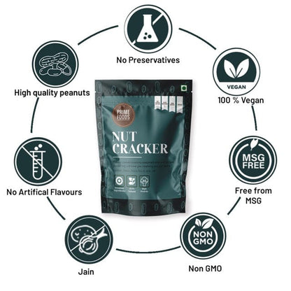 Prime Foods Nutcracker - 100gm (Pack of 4)-Boozlo