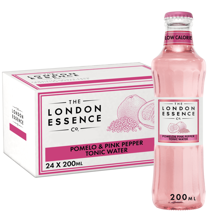 London Essence Co. Pomelo &amp; Pink Pepper Tonic Water - 200ml-Boozlo