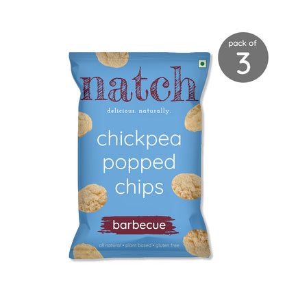 Natch Popped Chips Barbecue (Pack of 3)-Boozlo