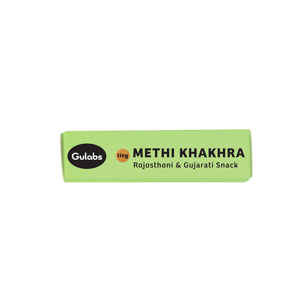 Gulabs Tiny Methi Khakhra - 10pcs each (Pack of 10)-Boozlo