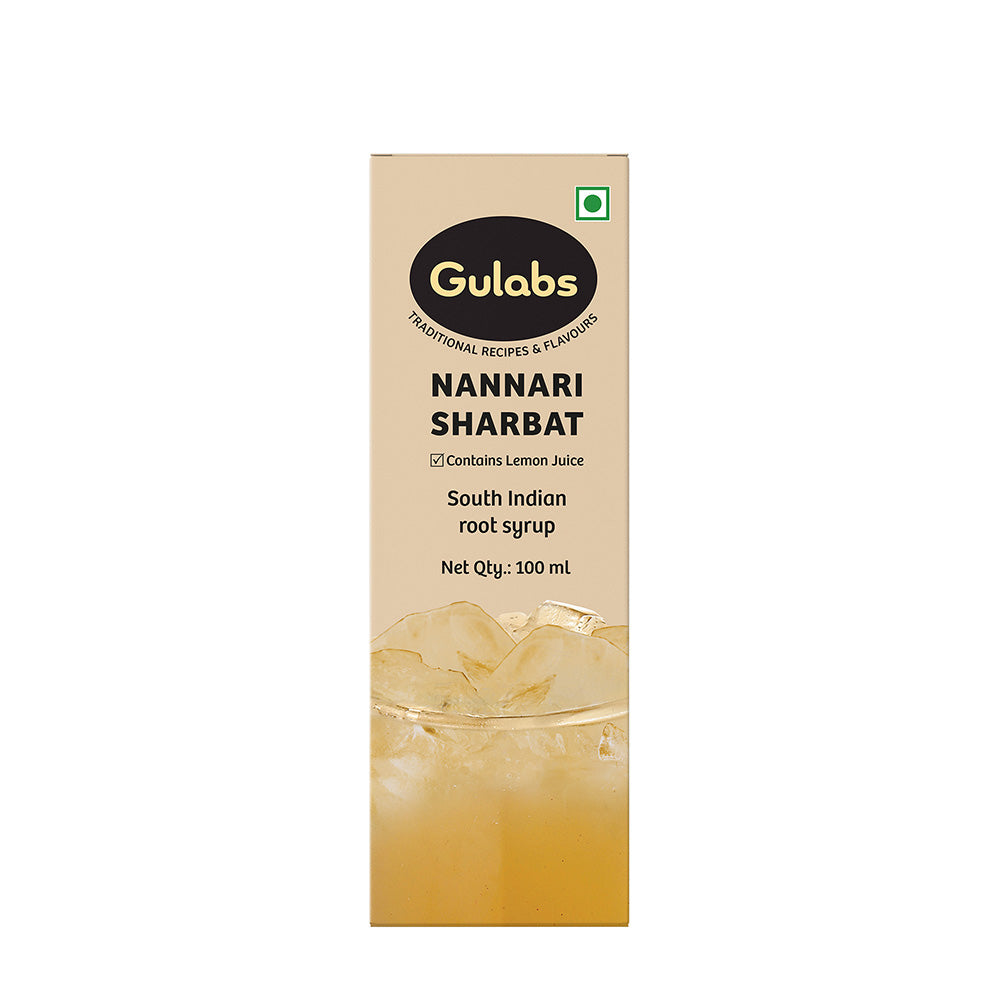Gulabs Nannari Sharbat - 100ml (Pack of 2)-Boozlo