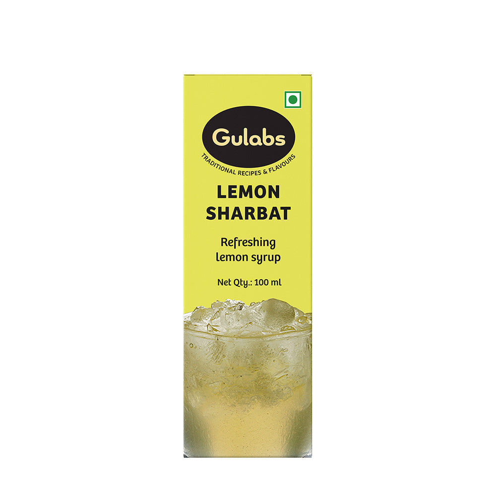 Gulabs Lemon Sharbat - 100ml each (Pack of 2)-Boozlo