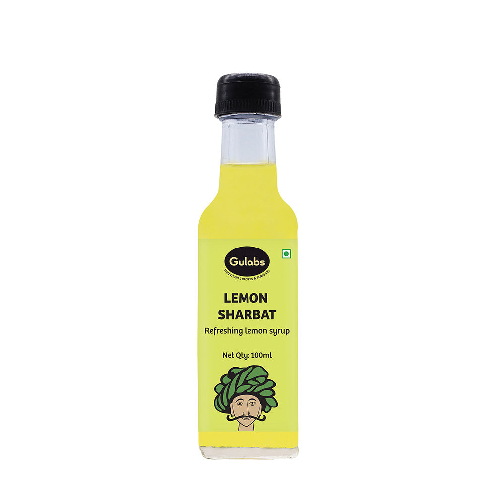 Gulabs Lemon Sharbat - 100ml each (Pack of 2)-Boozlo