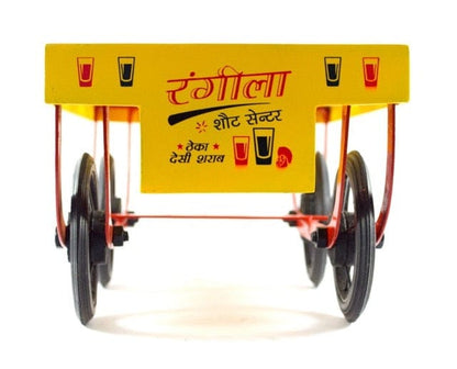 Ek Do Dhai Rangeela Cart With Shot Glass (Set of 6)