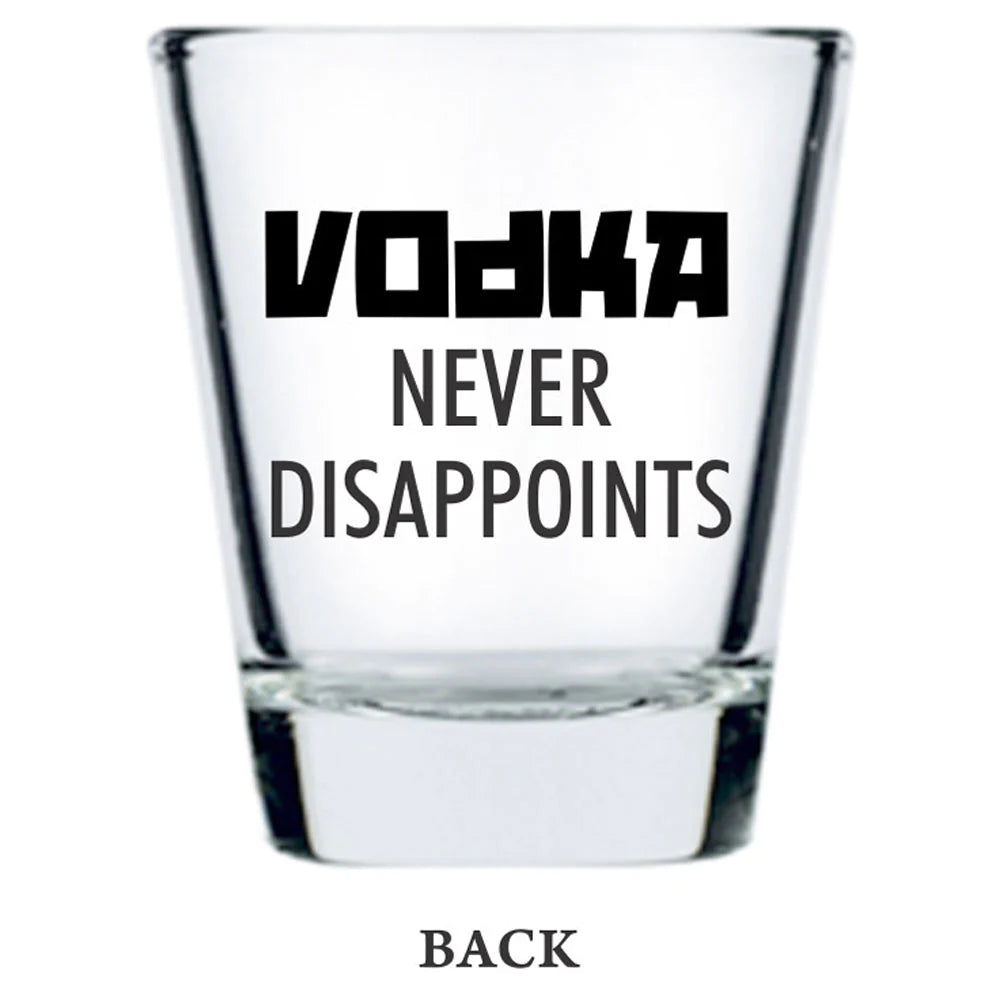 Ek Do Dhai Vote For Vodka Shot Glass - 60ml Each (Set Of 2 )