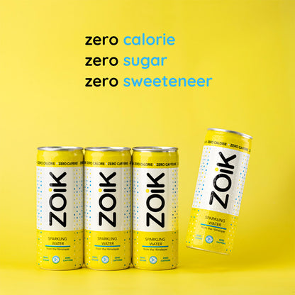 ZOiK Sparkling Water Can - 350ml (Pack of 12)-Boozlo