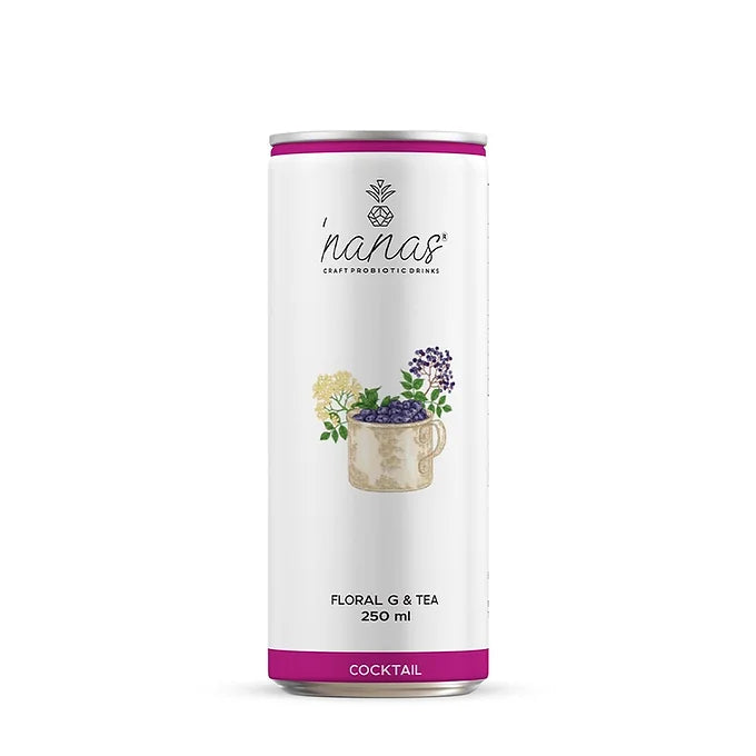 Nanas Craft Probiotic Drinks Floral G &amp; Tea - 250ml (Pack of 4)-Boozlo
