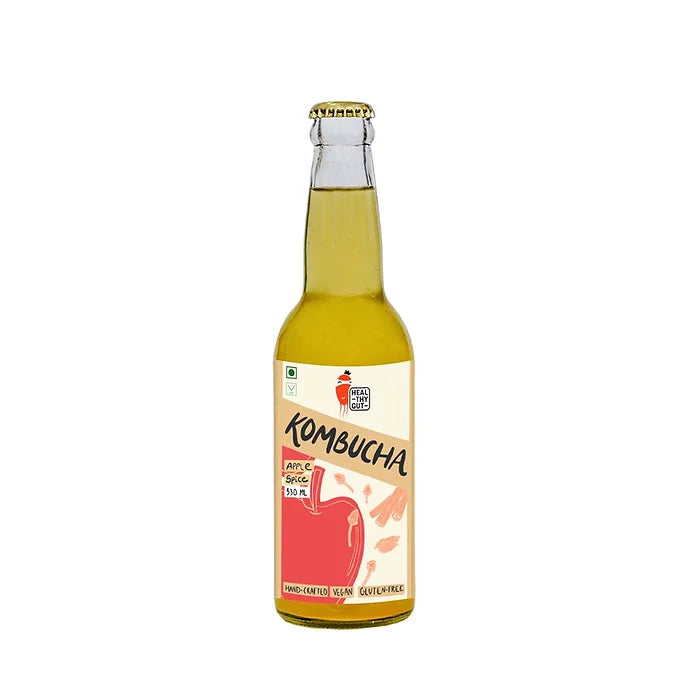 Healthy Gut Kombucha Apple Clove - 330ml Combo (Pack of 2)-Boozlo
