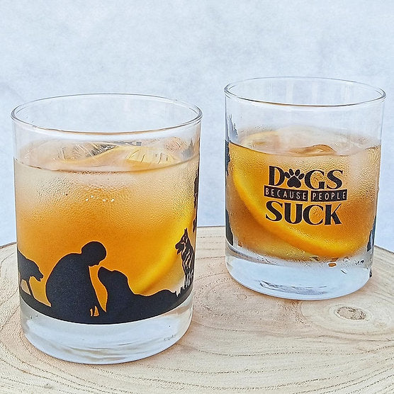Taproom Glasses Dog Lovers Whiskey Glass (Set of 2)-Boozlo