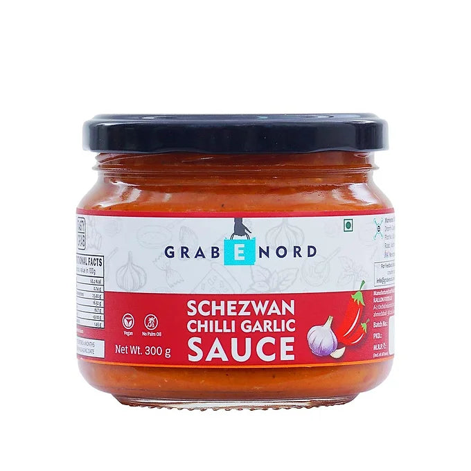 Grabenord Schezwan Chilli Garlic Sauce - 300gms (Pack of 2)-Boozlo