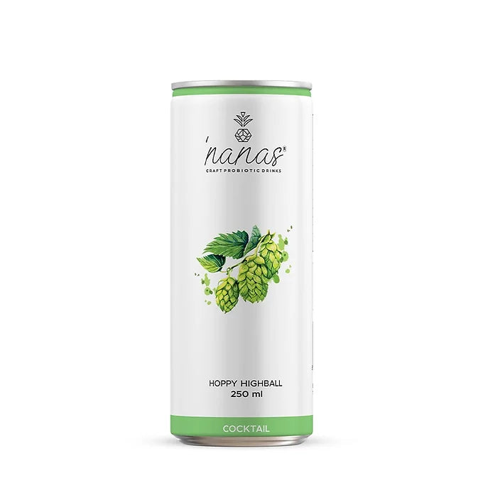 Nanas Craft Probiotic Drinks Hoppy Highball - 250ml (Pack of 4)-Boozlo