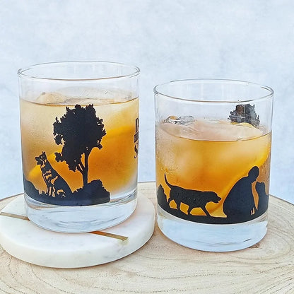 Taproom Glasses Dog Lovers Whiskey Glass (Set of 2)-Boozlo