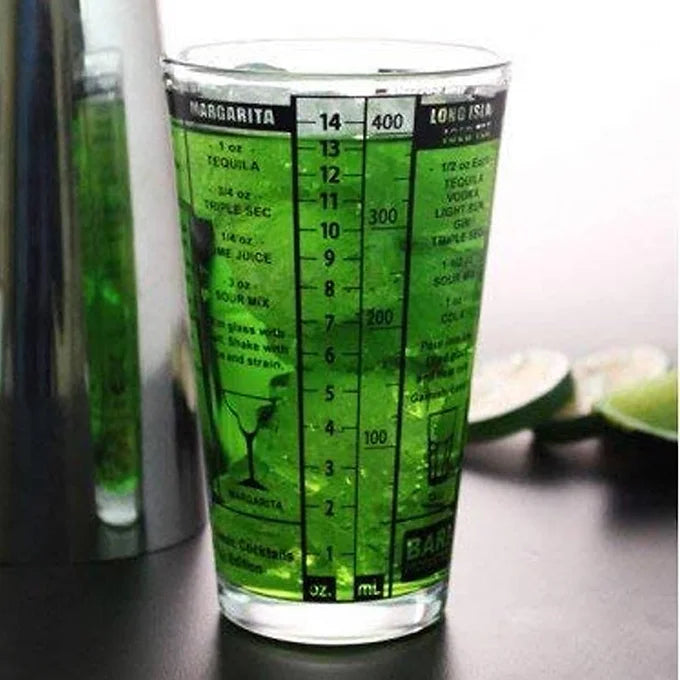 The Bar Shop Boston Shaker with Measurements and Recipe - 750ml-Boozlo