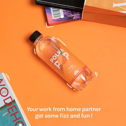 Polka Pop Orange Sparkling Water - 350ml (Pack Size)-Boozlo