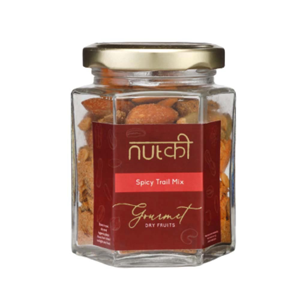 NUTKI Spicy Trail Mix with Reusable Glass Jar-Boozlo
