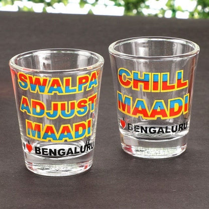 Ek Do Dhai Chill Maadi Shot Glass - 60ml (Set of 2)