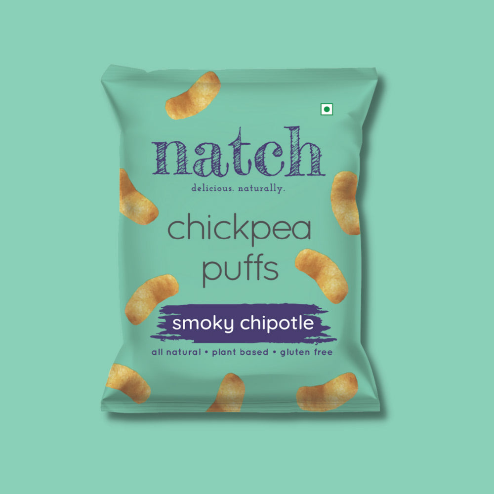 Natch Chickpea Puffs Smoky Chipotle (Pack of 3) - Boozlo